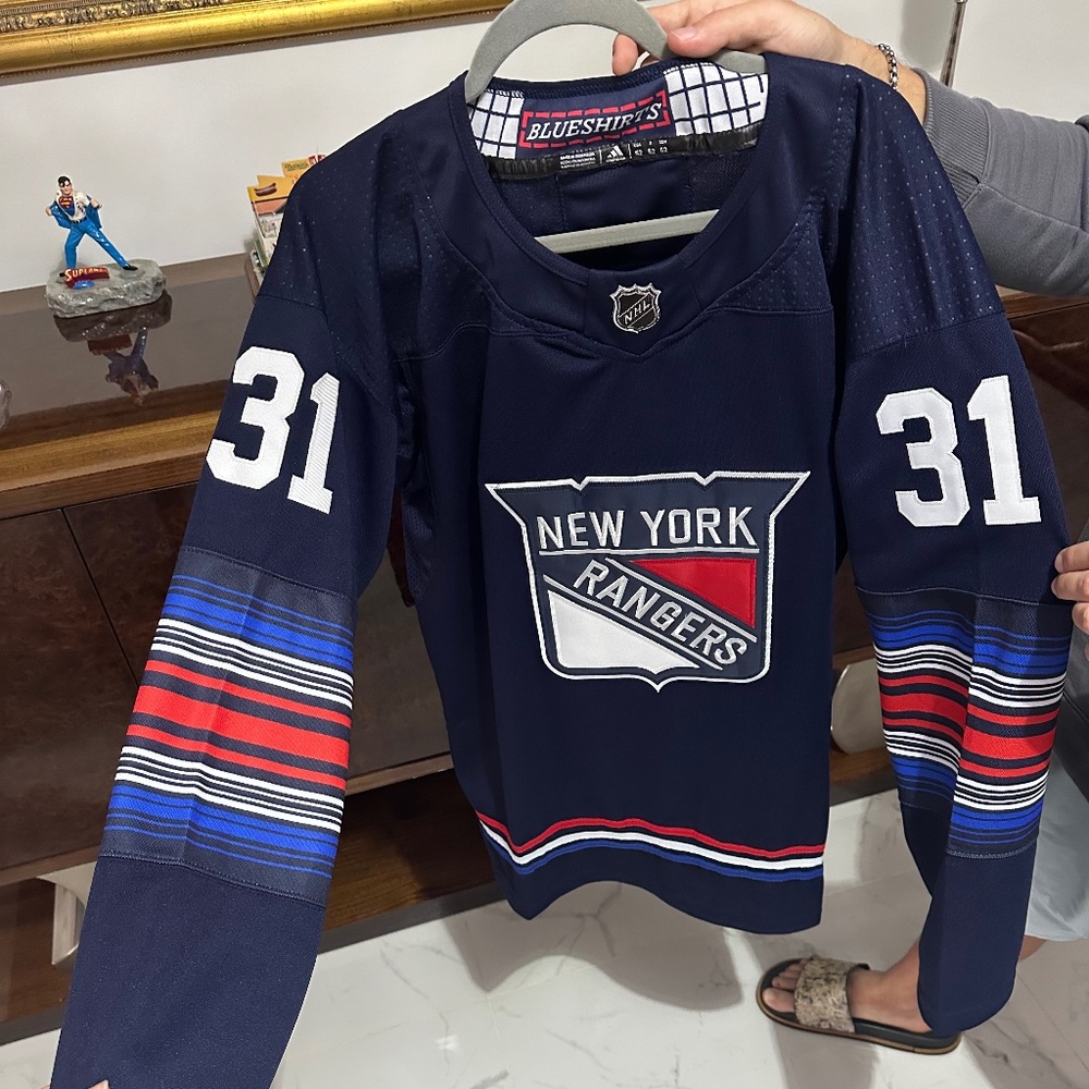 Igor Shesterkin New York Rangers Adidas Navy Alternate Mens Large 2023-2024